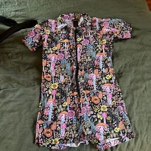 Worn once nooworks magical mushrooms shorts romper